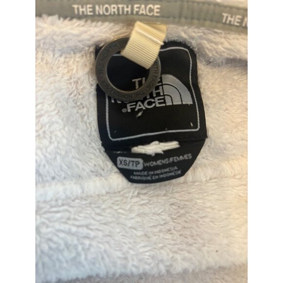 The North Face Womens Furry Fleece Hoodie Full-Zip Jacket‎ Size Small White - Picture 9 of 10